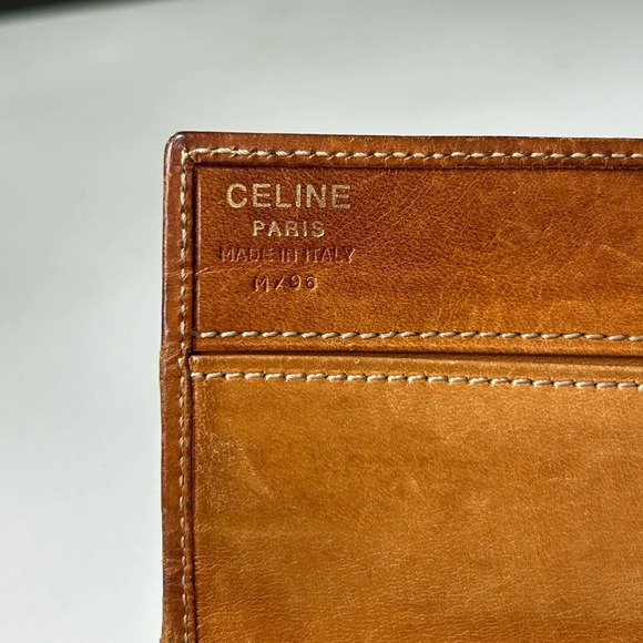 Celine Vintage Brown Macadam Continental Wallet - Picture 4 of 15